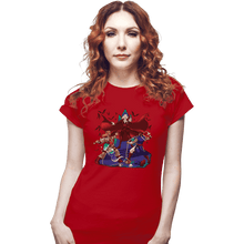 Load image into Gallery viewer, Shirts Fitted Shirts, Woman / Small / Red Smashelvania