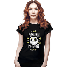 Load image into Gallery viewer, Shirts Fitted Shirts, Woman / Small / Black Pumpkin King Forever
