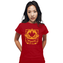Load image into Gallery viewer, Shirts Fitted Shirts, Woman / Small / Red Fireball Bomb