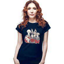 Load image into Gallery viewer, Daily_Deal_Shirts Fitted Shirts, Woman / Small / Navy Club Activities