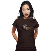 Load image into Gallery viewer, Shirts Fitted Shirts, Woman / Small / Black Indiana Mouse
