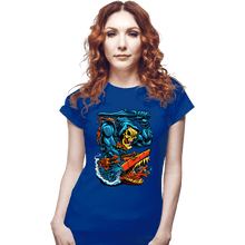 Load image into Gallery viewer, Daily_Deal_Shirts Fitted Shirts, Woman / Small / Royal Blue Landshark