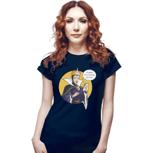 Load image into Gallery viewer, Shirts Fitted Shirts, Woman / Small / Navy Ok Google