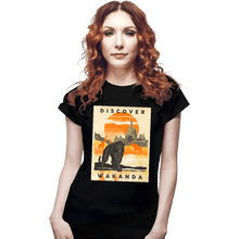 Load image into Gallery viewer, Secret_Shirts Fitted Shirts, Woman / Small / Black Wakanda Vacation