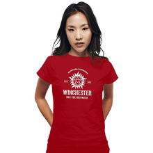 Load image into Gallery viewer, Shirts Fitted Shirts, Woman / Small / Red Winchester Hunting Business
