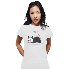 Load image into Gallery viewer, Shirts Fitted Shirts, Woman / Small / White Mood Possum