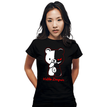 Load image into Gallery viewer, Shirts Fitted Shirts, Woman / Small / Black Hello Despair