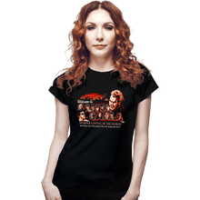 Load image into Gallery viewer, Shirts Fitted Shirts, Woman / Small / Black Welcome To Santa Carla