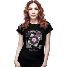 Load image into Gallery viewer, Secret_Shirts Fitted Shirts, Woman / Small / Black Companion Cube