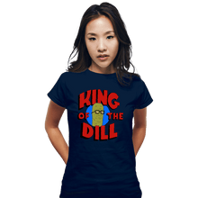 Load image into Gallery viewer, Shirts Fitted Shirts, Woman / Small / Navy King Of The Dill