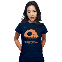 Load image into Gallery viewer, Secret_Shirts Fitted Shirts, Woman / Small / Navy Forest Moon Nature Reserve