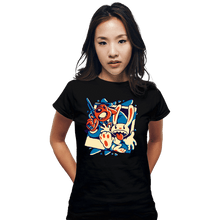 Load image into Gallery viewer, Daily_Deal_Shirts Fitted Shirts, Woman / Small / Black The Freelance Police