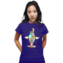 Load image into Gallery viewer, Shirts Fitted Shirts, Woman / Small / Violet Magical Silhouettes - Holy Grail