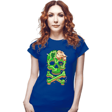 Load image into Gallery viewer, Secret_Shirts Fitted Shirts, Woman / Small / Royal Blue SNES Jolly Plumber