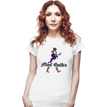 Load image into Gallery viewer, Shirts Fitted Shirts, Woman / Small / White Mad Hatter
