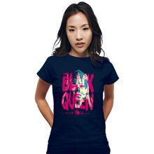 Load image into Gallery viewer, Daily_Deal_Shirts Fitted Shirts, Woman / Small / Navy The Black Queen