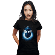 Load image into Gallery viewer, Daily_Deal_Shirts Fitted Shirts, Woman / Small / Black Time And Relative Dimension In Space