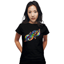 Load image into Gallery viewer, Daily_Deal_Shirts Fitted Shirts, Woman / Small / Black Mobius Kart