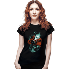 Load image into Gallery viewer, Daily_Deal_Shirts Fitted Shirts, Woman / Small / Black Song Of The Mermaid