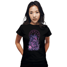 Load image into Gallery viewer, Daily_Deal_Shirts Fitted Shirts, Woman / Small / Black Corridors Of Time