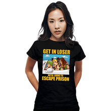 Load image into Gallery viewer, Daily_Deal_Shirts Fitted Shirts, Woman / Small / Black Prison Escape