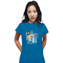Load image into Gallery viewer, Shirts Fitted Shirts, Woman / Small / Sapphire Chun White