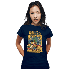 Load image into Gallery viewer, Daily_Deal_Shirts Fitted Shirts, Woman / Small / Navy The Wizard Of Sleep
