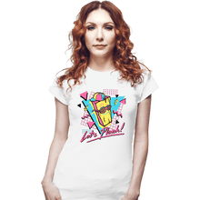 Load image into Gallery viewer, Daily_Deal_Shirts Fitted Shirts, Woman / Small / White Let's Plank!