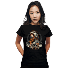 Load image into Gallery viewer, Daily_Deal_Shirts Fitted Shirts, Woman / Small / Black Skywalker Banner