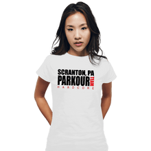 Load image into Gallery viewer, Shirts Fitted Shirts, Woman / Small / White Parkour Team