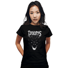 Load image into Gallery viewer, Secret_Shirts Fitted Shirts, Woman / Small / Black Dracarys Metal T-Shirt