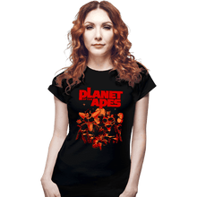 Load image into Gallery viewer, Shirts Fitted Shirts, Woman / Small / Black Planet Of The Apes