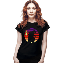 Load image into Gallery viewer, Shirts Fitted Shirts, Woman / Small / Black Sunset Kaiju