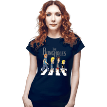 Load image into Gallery viewer, Daily_Deal_Shirts Fitted Shirts, Woman / Small / Navy Crappy Road