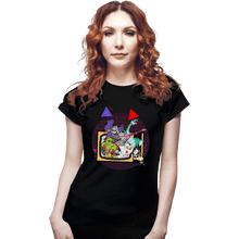 Load image into Gallery viewer, Daily_Deal_Shirts Fitted Shirts, Woman / Small / Black Toon Takeover