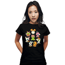 Load image into Gallery viewer, Daily_Deal_Shirts Fitted Shirts, Woman / Small / Black Digicute