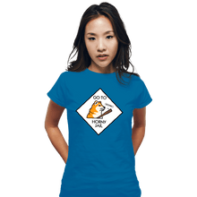 Load image into Gallery viewer, Secret_Shirts Fitted Shirts, Woman / Small / Sapphire Horny Jail