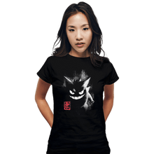 Load image into Gallery viewer, Shirts Fitted Shirts, Woman / Small / Black Gengar Ink