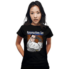Load image into Gallery viewer, Daily_Deal_Shirts Fitted Shirts, Woman / Small / Black Nanomachines, Son