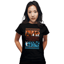 Load image into Gallery viewer, Shirts Fitted Shirts, Woman / Small / Black Stranger Ugly Sweater