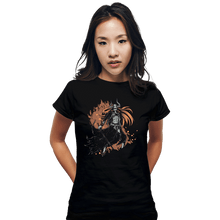 Load image into Gallery viewer, Daily_Deal_Shirts Fitted Shirts, Woman / Small / Black Ichigo Full Hollow