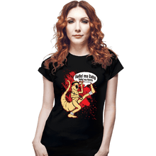 Load image into Gallery viewer, Daily_Deal_Shirts Fitted Shirts, Woman / Small / Black Hello Ma Baby