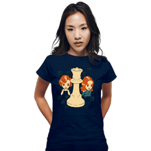Load image into Gallery viewer, Shirts Fitted Shirts, Woman / Small / Navy Gambit