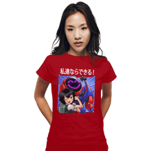 Load image into Gallery viewer, Shirts Fitted Shirts, Woman / Small / Red Peni Can Do Whatever A Spider Can