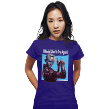 Load image into Gallery viewer, Shirts Fitted Shirts, Woman / Small / Violet Nebula Can Do It