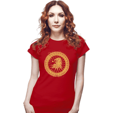 Load image into Gallery viewer, Shirts Fitted Shirts, Woman / Small / Red Seal Of Lions