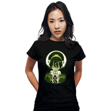 Load image into Gallery viewer, Daily_Deal_Shirts Fitted Shirts, Woman / Small / Black Earthbender