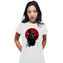 Load image into Gallery viewer, Shirts Fitted Shirts, Woman / Small / White Mandalorian Samurai