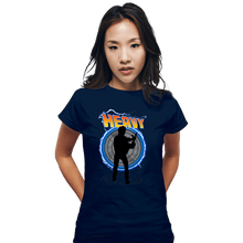 Load image into Gallery viewer, Shirts Fitted Shirts, Woman / Small / Navy Heavy