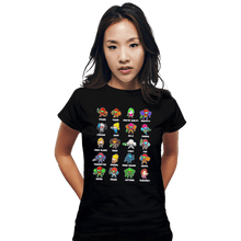 Load image into Gallery viewer, Daily_Deal_Shirts Fitted Shirts, Woman / Small / Black The Many Suits Of Samus